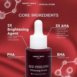 Red Peeling Whitening Serum with AHA BHA PHA Kojic Acid